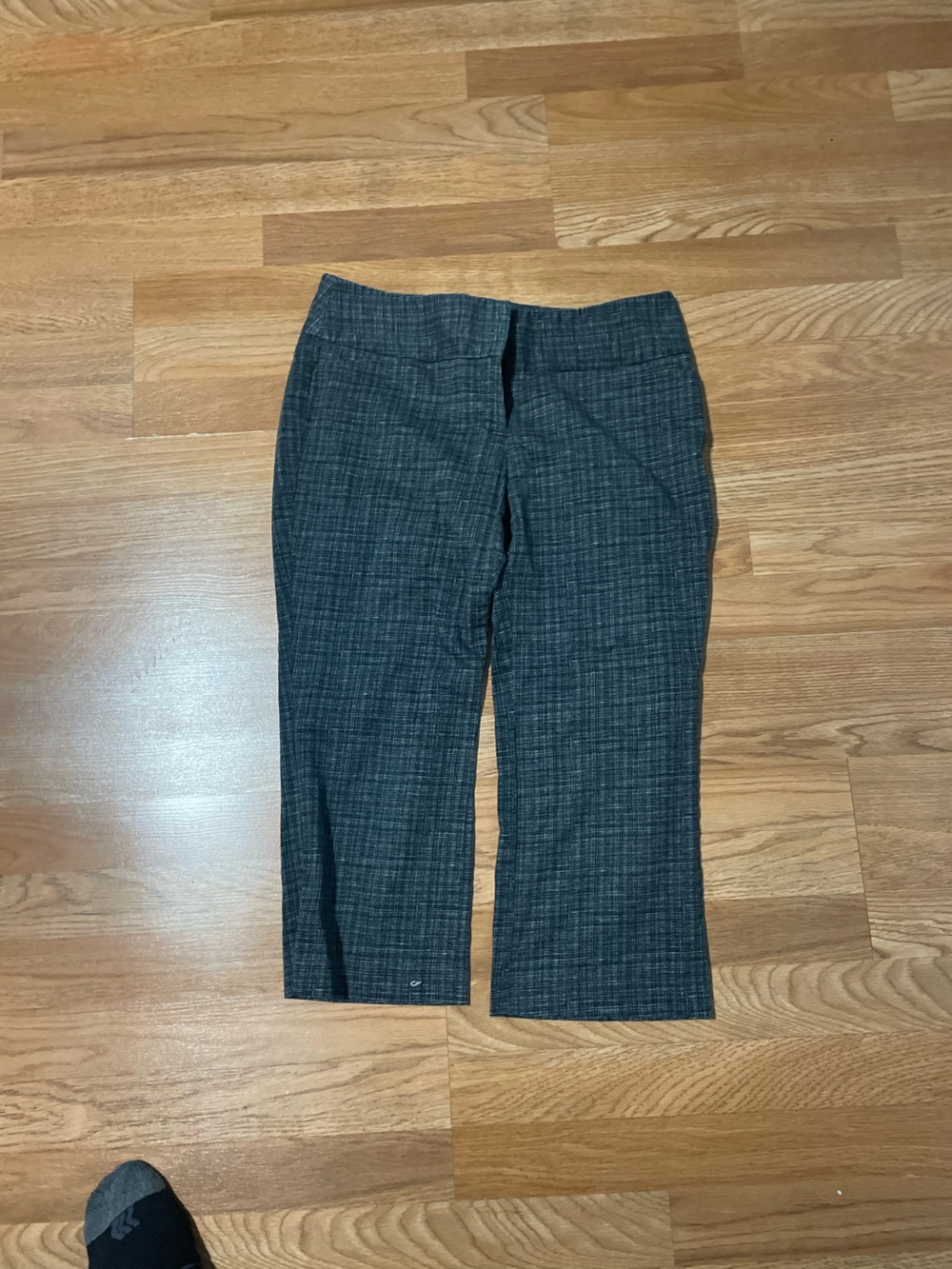 Express Men's Dress Pants in Charcoal Plaid